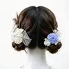 Accesorio para el Cabello de Encaje Estilo Japonés Lazo Dulce Adorno para el Cabello Lolita Pasador en Forma de U Conjunto de Flores para el Cabello de Maquillaje Kimono