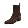 Botas con botín Europa y América 33 Amazon calcetines de terciopelo botas de jinete costura gruesa comercio exterior chino otoño e invierno esmerilado 43 simples mujer