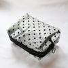 Bolsa de Maquillaje de Malla Explosiva Plegable Niche Ins Corazón Femenino Portátil Gran Capacidad Lápiz Labial Bolsa de Almacenamiento Profesional
