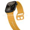 Adecuado para Apple Series 10/11 Ultra3 Correa de Silicona con Costuras Onduladas Correa Deportiva para iWatch