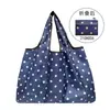 2025 Nueva Bolsa de Compras Plegable Tela Floral Portátil Poliéster Tote Bolsa de Almacenamiento Gran Capacidad Bolsa para la Compra del Supermercado Venta al por Mayor