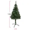 Árbol de Navidad de Aguja de Pino de 1.5M 1.8M, Árbol de Navidad Denso sin Luces con Base de Hierro, Suministros para Decoración Navideña