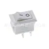 Interruptor Mini Rocker KCD11 de Dois Pés e Duas Posições 10*15 Botão de Ligar Dispensador de Água Balança Eletrônica Branco