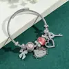 Pulseira Panjia Rosa Pulseira Gato KT Pulseira Desenho Animado Transfronteiriça Fofa Pando Hello Kitty Puxar Fábrica de Joias Atacado