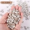 Cuentas espaciadoras de diamantes de imitación, anillo de perforación de color para bricolaje, espaciador de diamante completo con incrustaciones, espaciador chapado en color, llanta de rueda, pulsera, collar, accesorios