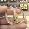 Brincos Grandes de Argola Femininos Prata Brilhante Diamante Brilhante Brincos Exagerados Moda Versátil Tendência Argolas de Orelha Estilo Influenciador Digital Temperamento Argolas de Orelha Joias