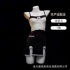 Lencería Nocturna Sexy Vestido de Encaje Puro Deseo Provocador Uniforme Qqny Tentación Pecho Pequeño Atuendo para Mujeres que No se Quita