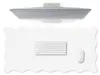 Borda Ondulada Mouse Pad Extra Grande Impermeável Tapete de Mesa para Meninas Estilo Ins Teclado Direto da Fábrica Personalizável