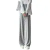 Pantalones Rectos de Pierna Ancha Ligeros de Modal para Danza para Adultos, Pantalones Elásticos para Casa y Yoga Amigables con la Piel