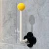 Estante de almacenamiento para anillos de pelo de dopamina de diseño propio, gancho de almacenamiento colgante de pared sin perforaciones, estante de almacenamiento para cuerdas de pelo y accesorios para el cabello