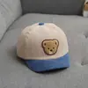 Gorro para bebé gorra otoño e invierno coreano pana gorra de béisbol para niños oso lindo súper lindo sombrero de sol para bebé