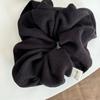 Adesivo de tecido de cor sólida Anel de intestino grande Estilo simples Bola Cabeça Fundo RABO DE CAVALO Anel de cabelo Corda de cabelo de lã Novo estilo Acessórios para cabelo