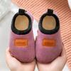 Calcetines de Piso de Invierno para Niños con Suela de Zapato Forro Polar Engrosado Antideslizante Suela Suave Calcetines de Zapato para Bebés Niños y Niñas