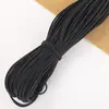 Banda Elástica Redonda de 2.5 mm de Colores en Stock, Cordón Elástico de Látex Hilado con Núcleo Blanco Natural, Banda de Goma Negra al por Mayor