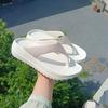 Chanclas Gruesas de Verano para Hombre de Comercio Exterior Transfronterizo, Sandalias de Tira para Playa para Parejas al por Mayor