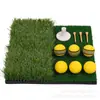 Tapete de Golfe para Bater Atacado pelo Fabricante, Grama Bicolor, 30*30cm, Tapete de Treinamento Mini Portátil, Prática de Swing Indoor