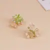 Flor artificial flor de begonia cabeza de flor diy flor hecha a mano tocado para el cabello pasador de pelo floral decorativo simple fresco flor de seda cabeza de flor pequeña