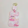 Set de Cartas de Campus de Oso Conejo Gato Perro Lindo Comida Rápida Tarjeta de Comida Cofre Tarjeta de Metro Autobús Set Protector Tarjeta de Trabajo Set de Tarjetas Colgante