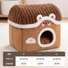 Nido para Gatos Semi-Cerrado, Cálido en Invierno, Adecuado para Todas las Estaciones, Nido para Gatos Seguro y Firme, Nido para Gatitos Mascotas de Invierno, Nido para Gatos de Invierno