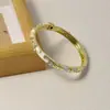 Pulseira Esmaltada Pintada à Mão com Flores e Trepadeiras Vintage para Mulheres, Joia de Liga de Esmalte Estilo Étnico Artístico, Novo Modelo Transfronteiriço, 10 Cores Disponíveis