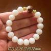Pulsera de Bodhi de Jade Blanco Natural Cuentas de Raíz de Bodhi Venta al por Mayor Pulsera de Loto Tallada Joyería de Estilo Antiguo para Mujer Cuentas de Buda Wenwan