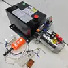 Camión de plataforma plana, Excavadora, Remolque, Camión modificado con escalera de elevación hidráulica, Compuerta trasera de automóvil modificada con sistema hidráulico eléctrico de control remoto