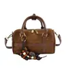 Bolsa de mão pequena elegante e vintage para mulheres, nova coleção outono/inverno 2026, bolsa transversal versátil, bolsa tote fashion, bolsa Boston