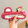 Diadema de Felpa de Dibujos Animados para Lavado Facial de Niñas, Lindo y Dulce Sapo, Diadema para Baño de Bebé, Anti-Humedad