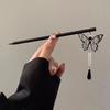 Camisa Yu Shu Xin Yun Pluma de Nube Mismo Estilo Pasador Nuevo Estilo Chino Mariposa Borla para Mujer Adorno para el Cabello Sentido Avanzado Antiguo