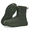 Botas táticas, botas de combate marrons para atividades ao ar livre, botas de treinamento militar, botas táticas pretas masculinas, botas deserto, botas de couro, botas de caminhada com sola de borracha