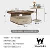 2024 Nuevo Estilo Francés Crema Estilo Acrílico Mesa de Café Mesa para Sala de Estar Hogar Simple Popular en Internet Redonda Pequeña Mesa de Café Combinación