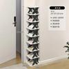 Zapatero de Plástico Simple Multicapa para Apartamentos de Renta, Almacenamiento en la Entrada del Hogar, Ahorro de Espacio, Moderno Gabinete de Acero