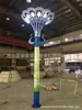 Poste de Luz Quadrado LED para Paisagismo Externo 3m Luz Solar para Jardim para Jardins Comunitários, Parques e Iluminação de Paisagismo