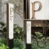 Placas de porta com letras 3D maciças de aço inoxidável feitas sob medida com designações numéricas, latão 3D escovado de precisão.