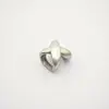 Comercio Exterior Malla Cruzada Forma de X Acero Inoxidable Cuentas Espaciadoras Anillo Doble Personalizado Pulsera de Cuero para Pareja Accesorios de Pulsera Accesorios para Joyería DIY