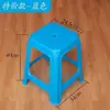 Bancos de plástico engrosados para uso doméstico, sillas de plástico redondas para adultos en la sala de estar, taburetes altos para mesa de comedor, bancos cuadrados de plástico para cambiarse los zapatos al por mayor