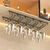 Suporte de taças de vinho em aço inoxidável, armário de vinho suspenso, porta-taças de vinho invertido, suporte de armazenamento de taças de vinho para casa, prateleira de armazenamento, suporte para taças