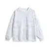 Moletom tie-dye de algodão chinês com gola redonda e mangas compridas para homens, jaqueta com gola canelada, jaqueta masculina de manga comprida, marca da moda Outono/Inverno 2026