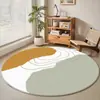 Jit Ins Transfronterizo Alfombra de Terciopelo de Cristal Redonda Sala de Estar Simple Estudio Dormitorio Felpudo para Piso Felpudo para Silla Giratoria Felpudo para Cesta Colgante