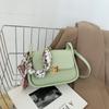 Casual Trendy Feminino Cor Sólida Moda Fivela Bolsa 2022 Nova Moda Grande Capacidade Ombro Crossbody Elegante Bolsa de Sela Feminina