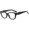 Nova Moda Olho de Gato Quadrado Rosto Redondo Óculos Emagrecedores Armação Ins Personalizado Retro Anti-Luz Azul Advanced Sense Óculos Planos