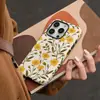 Funda de Teléfono Personalizada Estilo Retro Flor Amarilla Película Artística Estilo Ins Cobertura Total Anti-caídas Carcasa Dura Estilo Bosque Fresco Teléfono