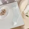 Calcetines Finos de Verano para Mujer, Adorno Dulce de Encaje, Calcetines en Capas, Estilo Ballet, Calcetines de Malla Ultra-Finos hasta la Pantorrilla, Calcetines de Mujer de Moda