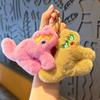 Llavero creativo de peluche de gato largo con bonito colgante de dibujos animados para mujer, accesorios de ropa, bolso, llavero al por mayor