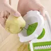 Cortador de vegetais multifuncional, ralador, fatiador, picador, ferramenta de cozinha doméstica para batatas e pepinos, 5 lâminas