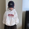 Michael Xie Roupa Infantil Moletom Masculino com Forro de Lã, Espessado para Outono e Inverno, Novo Moletom de Lã Infantil Estilo Coreano para Crianças Maiores