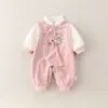 Macacão 2026 para bebê para o outono, agasalho para recém-nascido, vestido formal para um ano, macacão de bebê, macacão de engatinhar para primavera e outono