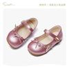 Zapatos de Piel para Niñas Snuffy Modelo Nuevo Primavera 2026 Niñas Pequeñas Suela Suave Antideslizante Lazo Zapatos para Bebé