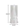 Molde para Anillo Soporte de Anillo Molde de Torre Arquitectónica Geométrica Castillo Vestido Transfronterizo Molde de Silicona Adornos de Piedra Difusor de Vela de Aromaterapia DIY
