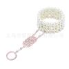 1920 The Great Gatsby Lady Saia Acessórios Folhas Pérola Dupla Fileira Strass Halloween Bola Tiara